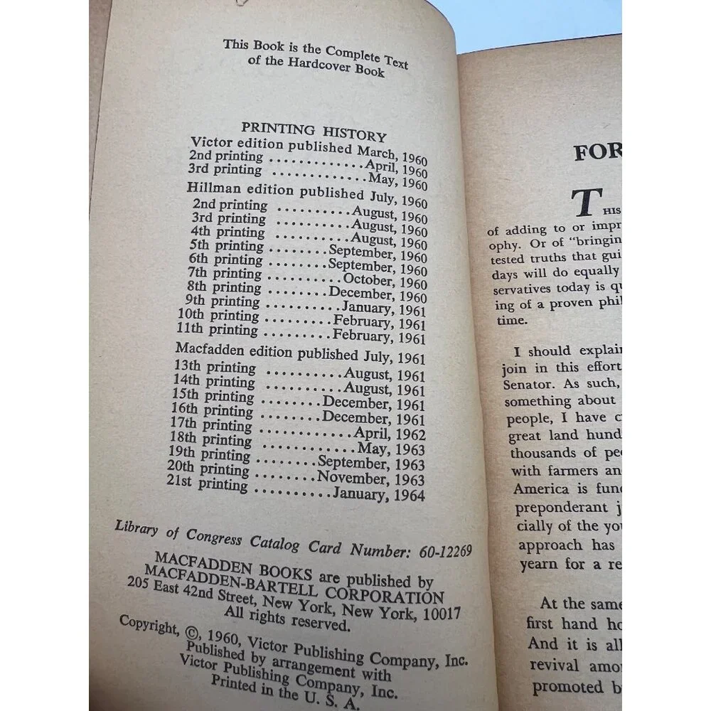 1960s Vintage Political Paperback Book Quantity 4 JFK, Goldwater, US Presidents - Picture 3 of 6